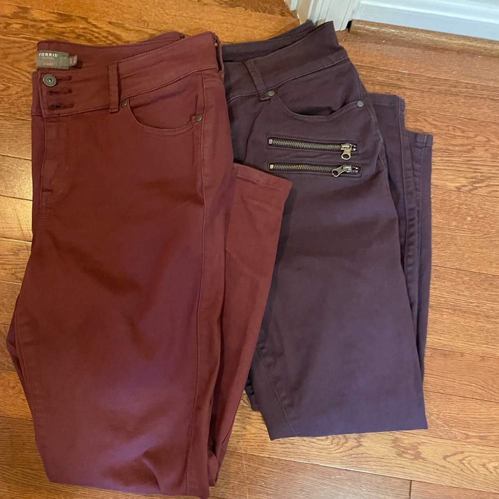Torrid Colored Jeggings Bundle size 14R